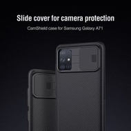 三星 Samsung Galaxy A71 (4G版) 黑鏡保護殼 鏡頭滑蓋 保護鏡頭 防指紋 手機殼 三星