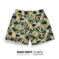 WhiteSand - Men Boardshorts กางเกงขาสั้นผู้ชาย ลาย Leaf Three ชุดไปทะเล กางเกงว่ายน้ำ