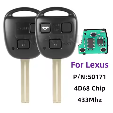 For Lexus ES300 GS300 GS400 IS300 LS400 RX300 RX400 IS200 Remote Car Key Fob 433Mhz 4D68 Chip P/N: 5