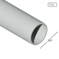 Aluminium Extrusion Round Tube Profile Diameter 38.10mm Thickness 1.50mm RO12 ALUCLASS