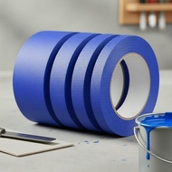 Blue Painter's Masking Tape 20m (65ft), Clean-Release, Multi-Width (1/2 to 4 Inch), 1 or 4 Rolls for