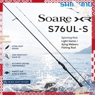 SHIMANO Soare XR S76UL-S Spinning Rod Light Game Ajing Mebaru Fishing Rod