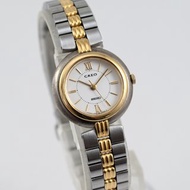 SEIKO CREO 4N21-0140 女性石英腕錶 雙色調錶帶 手錶 古董錶