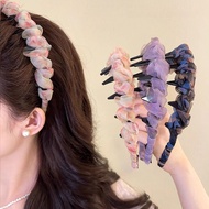 High-end Mesh Toothed Headband for Women, New Daily Wear, Wavy Hair, High Crown Headband, Face Washi