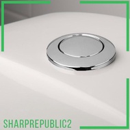[Sharprepublic2] Toilet Button Replacement Toilet Tank Parts Sturdy Total Length 14.5cm with Thread Diameter Single Flush Button 46mm for Home