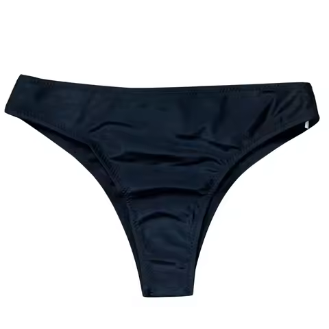 Women Vintage Print Low Waist Brazilian Bikini Bottom Swimwear Briefs Beachwear Brazilian Bikini Bot