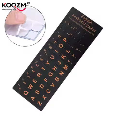 English Russian French Arabic Spanish Portuguese Hebrew Keyboard Stickers Letter Alphabet Layout Sti