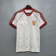 British Genuine 1991 Manchester United Away Jersey Fans Version 7 Cantona Classic Retro Sports Short