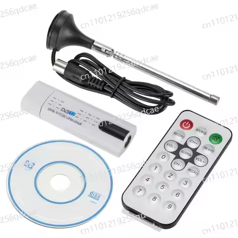 Digital Satellite DVB T2 USB TV Stick Tuner with Antenna Remote HD USB TV Receiver DVB-T2/DVB-T/DVB-