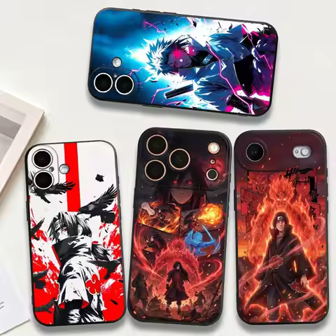 Akatsuki Itachis N-arutos Case for Apple iPhone 17 18 Pro Max 11 17e 16e 12 15 Plus 7 8 14 13 Mini 1