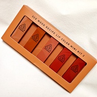 South Korea 3CE Sanxiyu Emotional Formula Mini Lipstick Set 2 # 1.3G * 5 small lipstick for lasting 