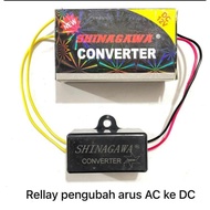 AC to DC current converter relay / AC to DC light current converter