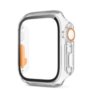 ZUZG Glass+Case for Apple Watch 45mm 41mm Screen Protector Cover Change Ultra Bumper iWatch Series 9