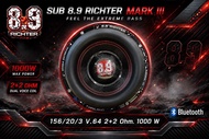 ดอกลำโพงซับ 8 นิ้ว 8.9 RICHTER MARK3 2+2 Ohm. 1000 W 156/20/3 V.64 ซับ 8“ โครงสีแดง รับประกัน 3 ปี