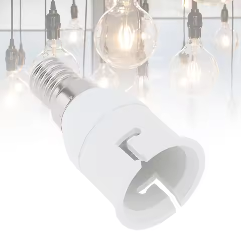 E14 to B22 Lamp Holder Adapter Converter Small Screw to B22 Bulb Socket Adapter for Home Lighting