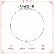 FANCIME "Made With Love" Platinum Pt950 Minimalist Hollow Heart Bracelet for Women
