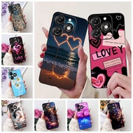 ITEL A70 A665L Back Cover ITEL A70 Case Luxury Butterfly Love Fashion Flowers Cool Handsome Lion Pai