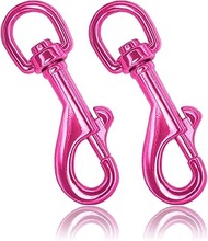 Ganzoo Carabiner Hook with Swivel Hinge L: 75 mm, Bolt Carabiner for Dog Lead, 2 Pieces, Steel Carab