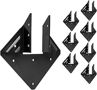 8 Pcs Hurricane Tie for Rafter, 13 Gauge Hurricane Straps, Rafter Tie Brackets Connectors for 2x4, 2