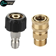 GVB GVB 2Pcs 3/8'' or 1/4" Pressure Washer Adapter Kit M22 14mm / 15mm Female Swivel to Quick Connec