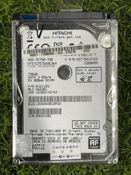 【金霖】【二手筆電硬碟】日立 HITACHI 750GB/SATA/2.5"/HTS727575AE364 含稅