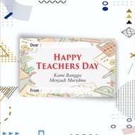 kartu ucapan selamat hari guru/teacher day/happy teacher day - d6