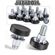 JUDYDOLL 8PCS Furniture Leveling Feet, Furniture Levelers Table Feet Screw on 1/4In Thread Levelers,