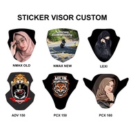 Sticker Visor Motorcycle Sticker N max Nmax New PCX 2021 LEXI ADV 150 160 AEROX Custom Can Use Your Own Picture