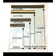 A5  / A4  / A3 / A2 Courier Bag  Parcel Flyers Plastik Sampul Pos (With Pocket) 快递袋