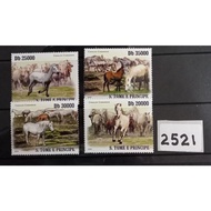 2521. St. Tome. Horses. MNH set. RM9.00