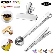 Spoon Sealing Clip Set Measuring Spoon Coffee Beans Stainless Steel Sharp Mouth Snacks Milk Powder S