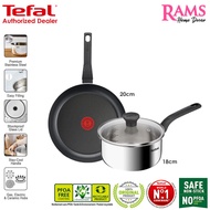 Tefal Premium Quality Combo Set Starter Saucepan and Fry Pan /  Sauce Pan / Periuk Nonstick / Periuk