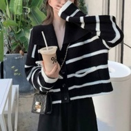 SWEATHER KNIT STRIPE GRL IMPRT