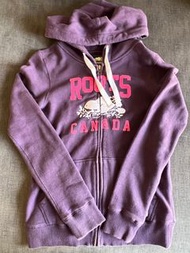 (極新) Roots 帽T 連帽外套 S 真品購入百貨 紫色衛衣