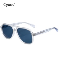 Cyxus Polarized Sunglasses Golf Large Square Double Bridge Frame  P1581