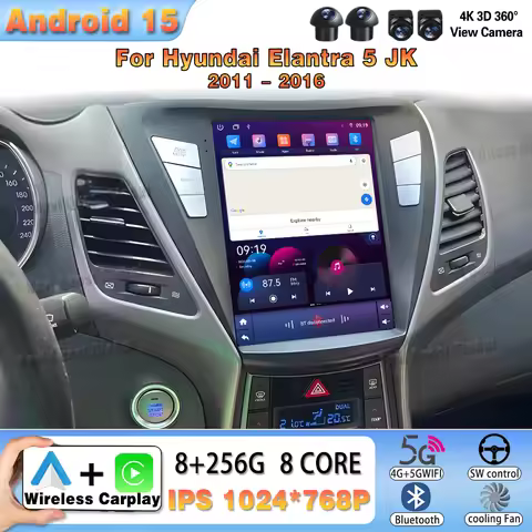 9.7 inch Car Radio For Hyundai Elantra 5 JK GD MD UD 2011 - 2016 Multimedia Video Player Navigation 