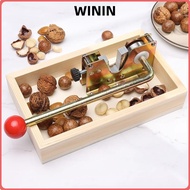 WININ Nut Cracker Tool, Walnuts Wood|Nut Opener,  Metal Snack Making Durable Nut Peeling|Kitchen Too