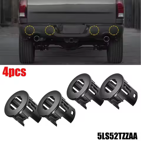 4pcs Parking Assist Sensor Bracket Bezels ABS Replacement For Dodge For Ram 1500 2014-2018 5LS52TZZA