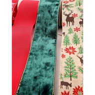 ribbon for christmas tree 6.3cm Velvet Ribbon Ribbon Gift Gift Box Packaging Christmas Tree Ribbon D