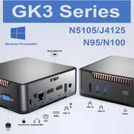 GK3V PRO Intel N5105/J4125 GK3 N95/N100 Windows 11 PRO Mini PC RJ45 1000M USB HD VGA Computer Office Working Bluetooth Dual WiFi