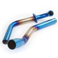 Motorcycle Stainless Steel Exhaust Front Middle Link Pipe Modified Exhaust for Yamaha YZF R15V3 MT-1