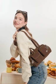 PATH T CHA - (📍พร้อมส่งทุกสี) กระเป๋าสะพาย HEDI COLLECTION (มีช่องใส่ของ 8 ช่องรอบใบ)