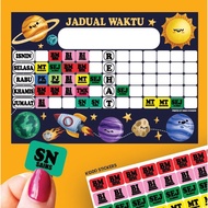 A3 size sticker for timetable(sticker untuk jadual bersize A3) sk/sjkc/sjkt/sriti