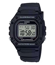 นาฬิกาดิจิตอลCASIO W-218H-1Aวายเรซิ่นของแท้ รับประกัน 1ปี