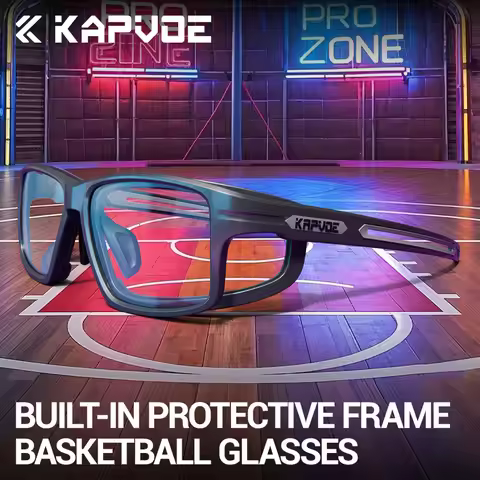 Kapvoe Basketball Glasses Outdoor Sports Glasses Men Women Outdoor Windproof Goggles Soccer Impact R