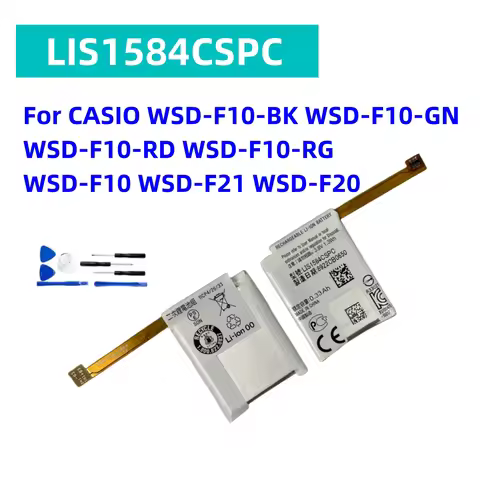 New LIS1584CSPC battery For CASIO WSD-F10-BK WSD-F10-GN WSD-F10-RD WSD-F10-RG WSD-F10 WSD-F21 WSD-F2