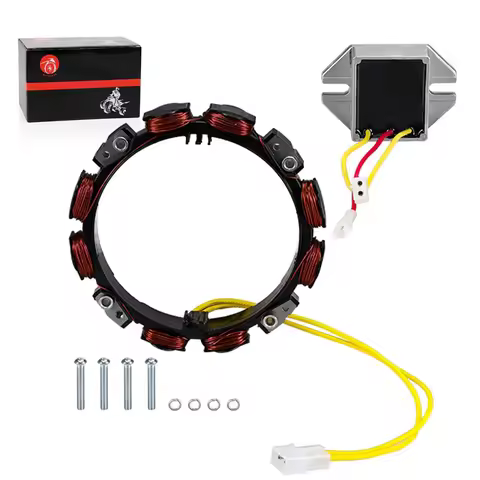 Alternator Stator Coil 2Pin w/Regulator For Briggs & Stratton Engines 10-16 Amp 592830 Replaces for 