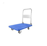 รถเข็นของ 4ล้อ ไฟเบอร์ รับน้ำหนัก 150กก. รุ่น TROLLLEY0006-150PPL