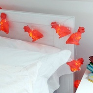 英國侏儸紀公園恐龍系列紅色暴龍露營居家用LED串燈組(一組10隻)