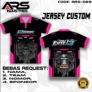 Custom Jersey, custom racing printing shirt, full printing, racing jersey, name number ARS-089